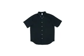 Nike Men's Seersucker Button-Down Short-Sleeve Shirt 'Anthracite'