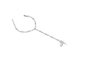 Sterling silver ring-chain bracelet “Arin”