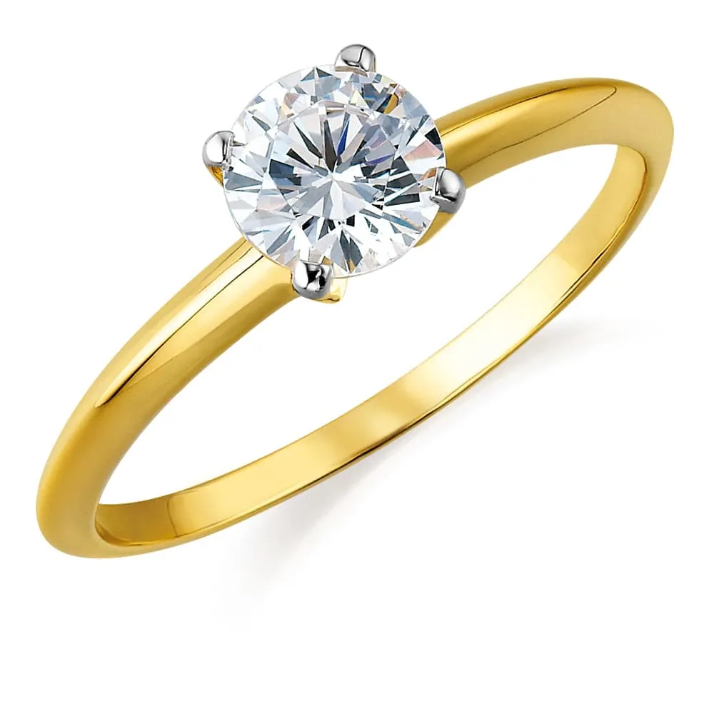 1 ct. Tiffany Style 4-Claw Solitaire Ring