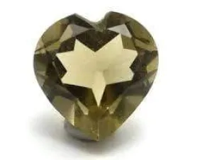 6MM HEART  SMOKEY TOPAZ  LOOSE GEMSTONE