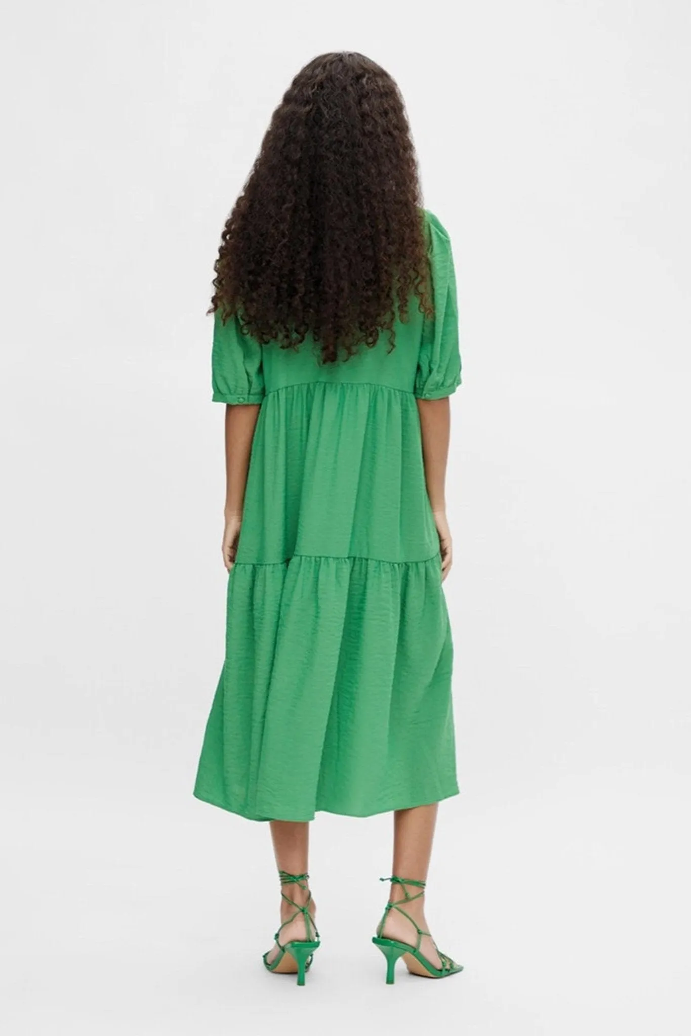 Alaia Lang Kjole - Artichoke Green