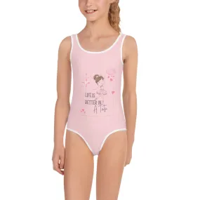 All-Over Print Kids Swimsuit