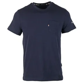 Aquascutum Sleeve Logo Navy T Shirt