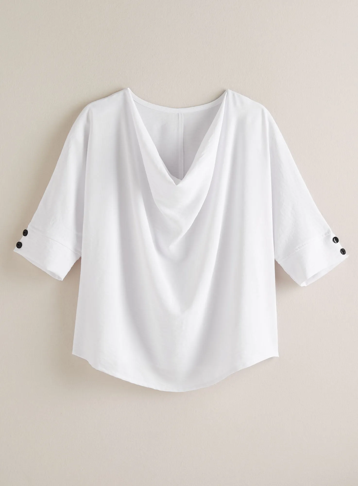 Athena Cowl Neck Blouse FINAL SALE (No Returns)