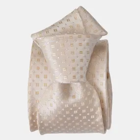 Barbera - Silk Jacquard Tie - Champagne