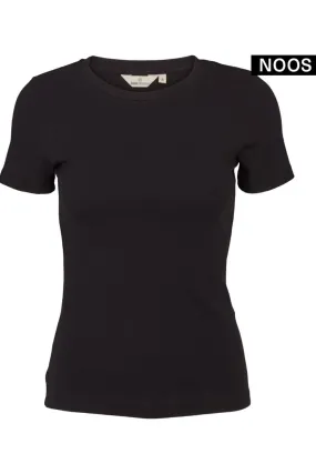 Basic Apparel - Ludmilla SS O-Neck GOTS - 001 Black