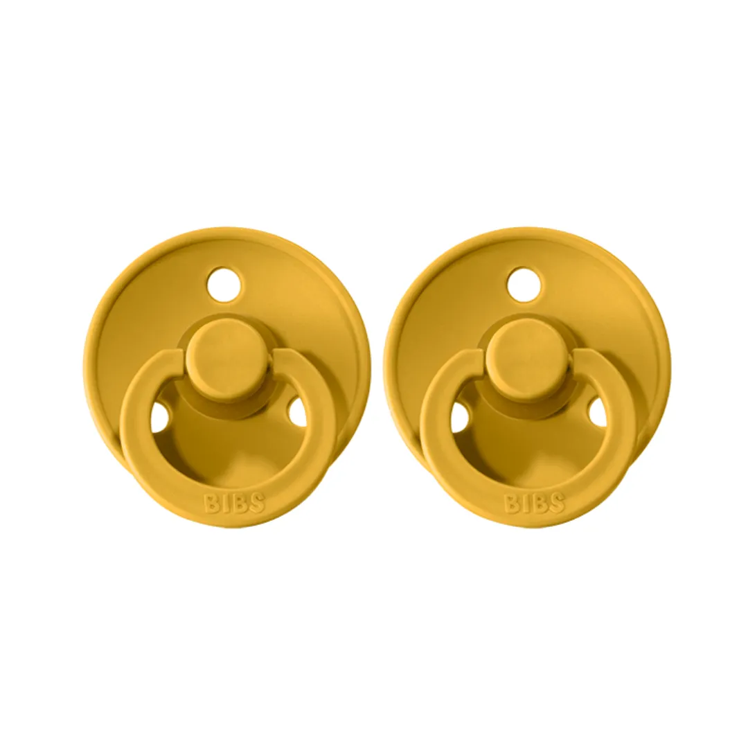 BIBS Colour Pacifier 2 Pack - Mustard