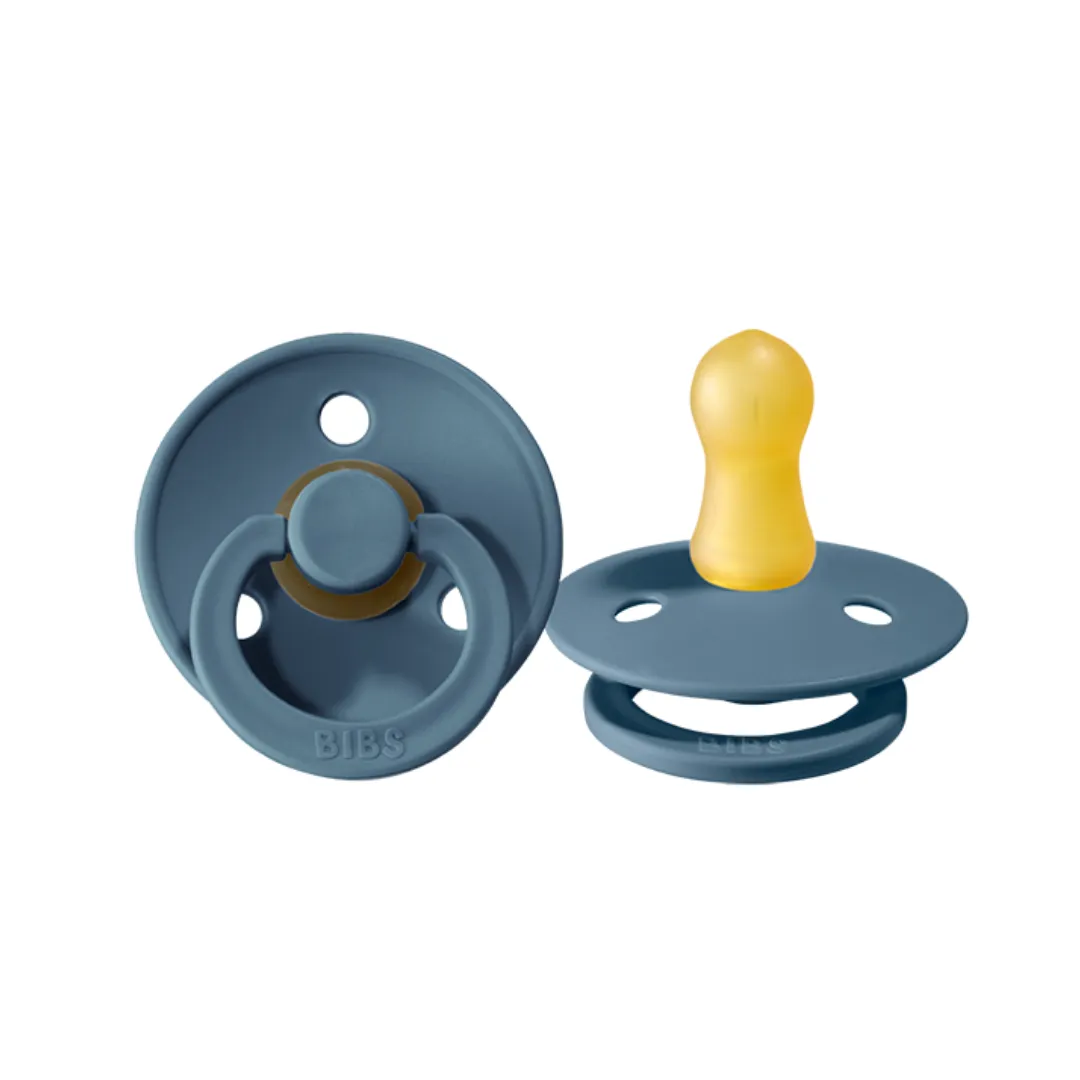 BIBS Colour Pacifier 2 Pack - Petrol Blue