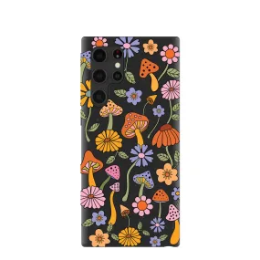 Black Midnight Shrooms Samsung Galaxy S22 Ultra Case