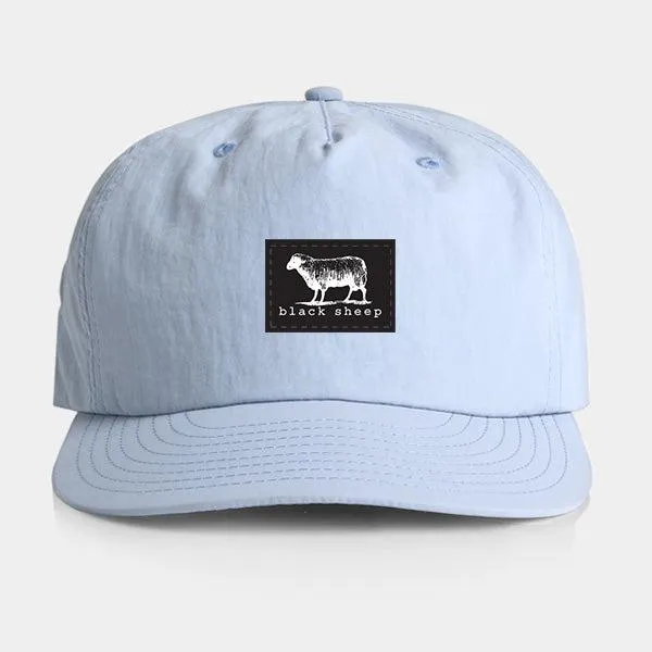 Black Sheep Nylon "Surf Cap" Snapback Hat Powder Blue