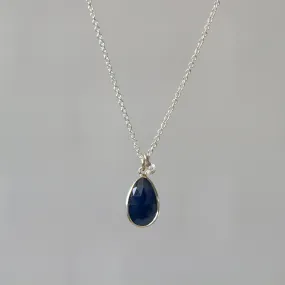 Blue Sapphire Sterling Silver Theia Necklace