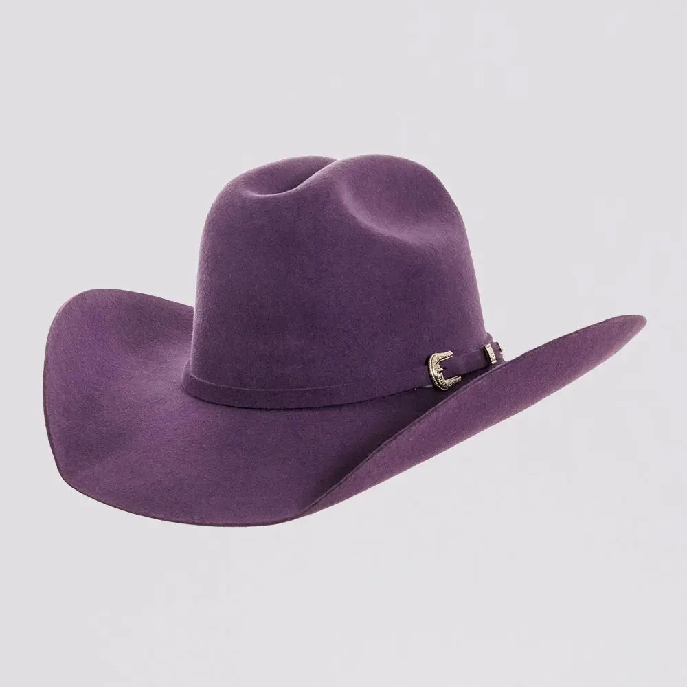 Cattleman | Womens Purple Felt Western Cowgirl Hat - Bourbon Cowgirl