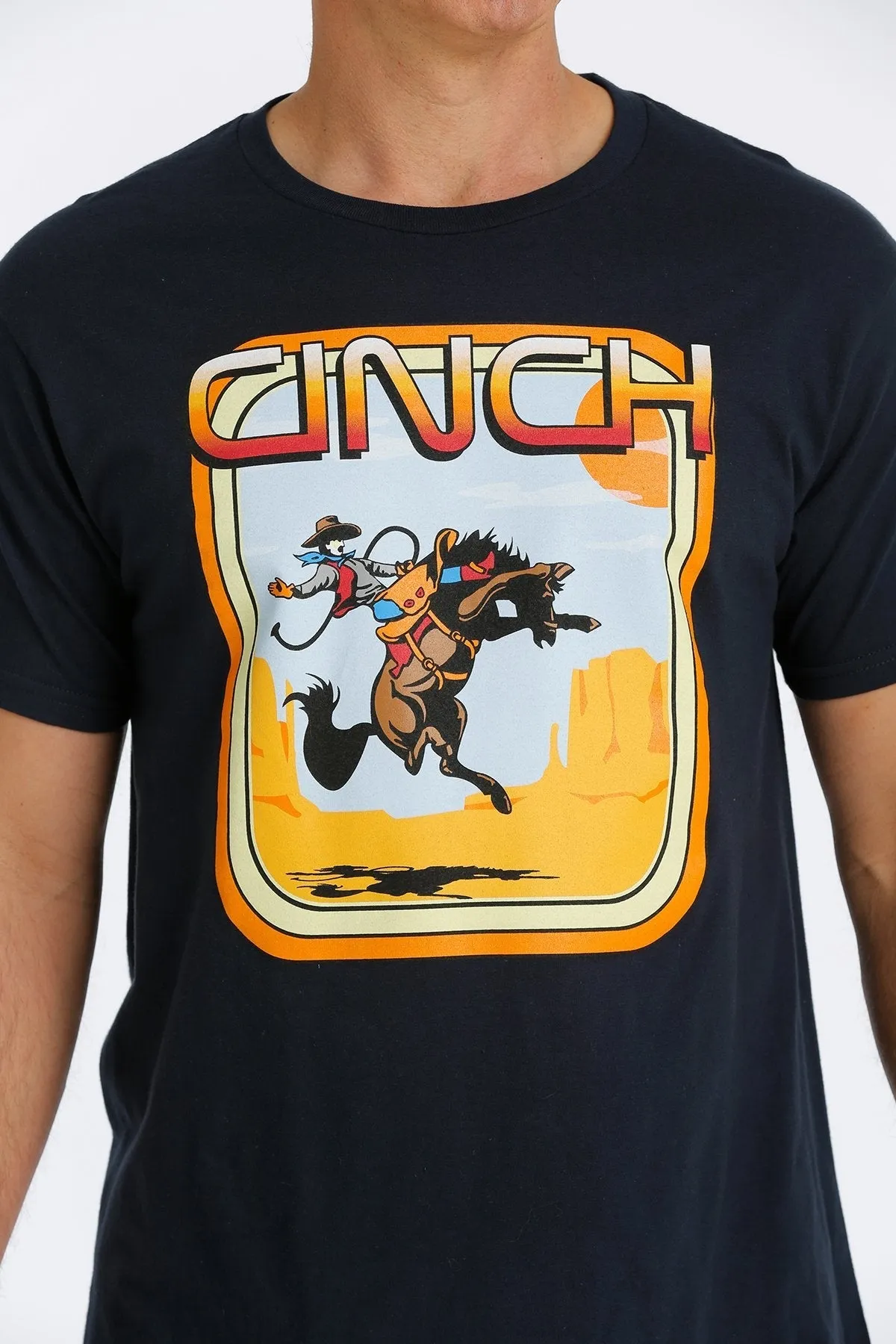 CINCH MEN'S CINCH BRONC TEE - NAVY STYLE MTT1690495