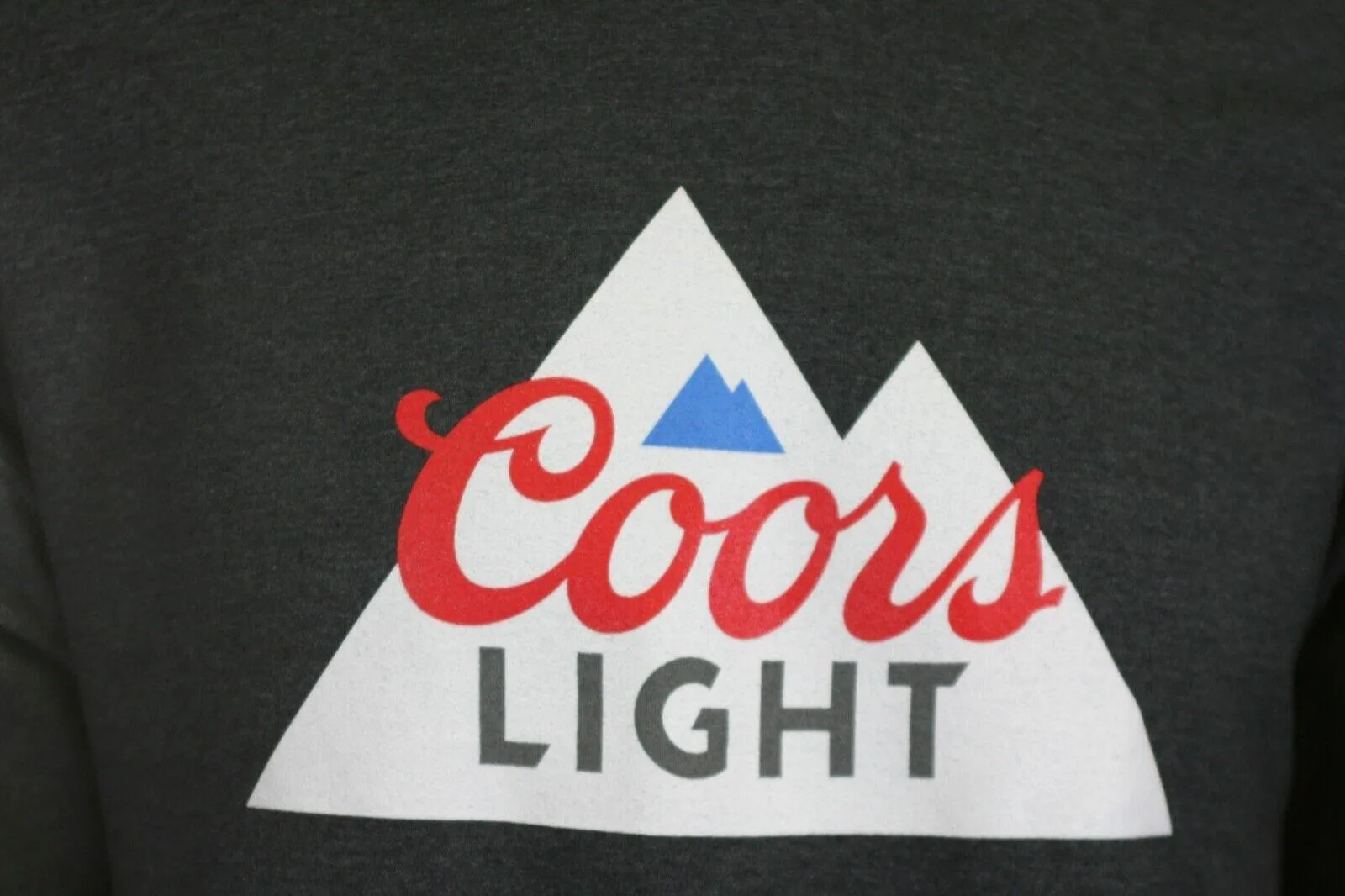 Coors Light Men's Dark Grey Hoodie Laced Pullover (S01)