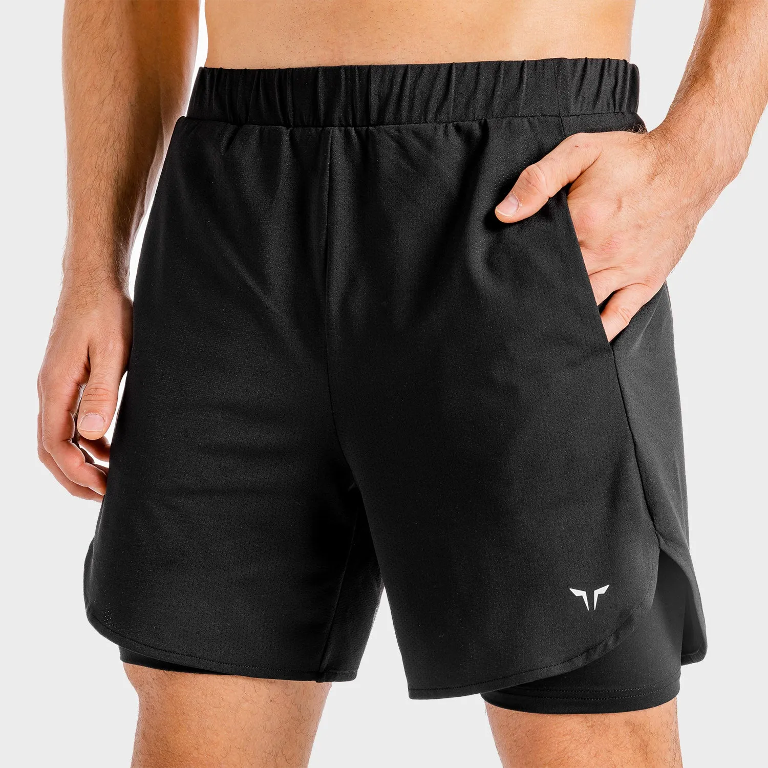 Core Mesh 2-in-1 Shorts - Onyx