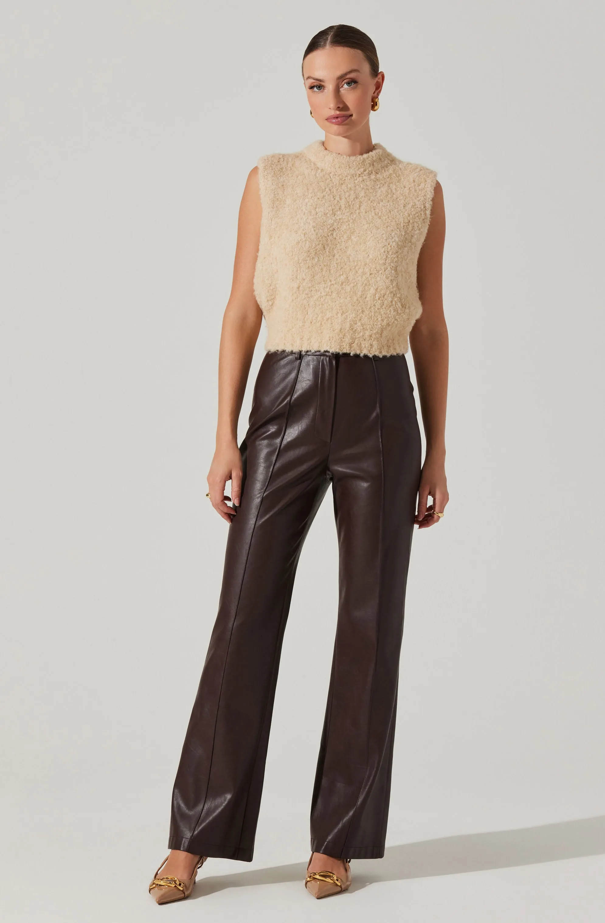 Edlyn Boucle Mock Neck Sweater