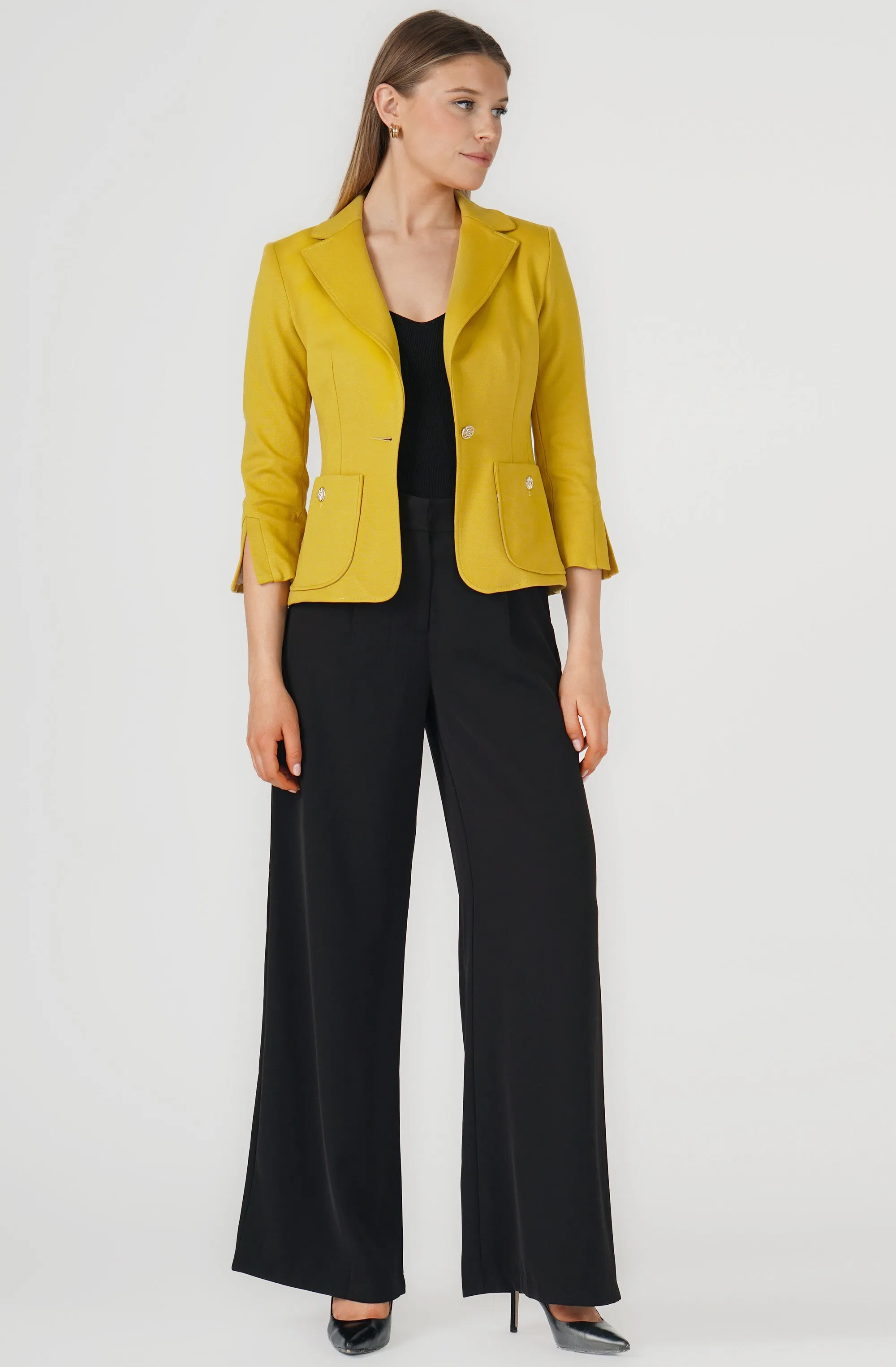 Fitted Jacket with Front Pockets