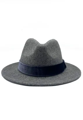 FRANKIE WOOL FEDORA IN GREY