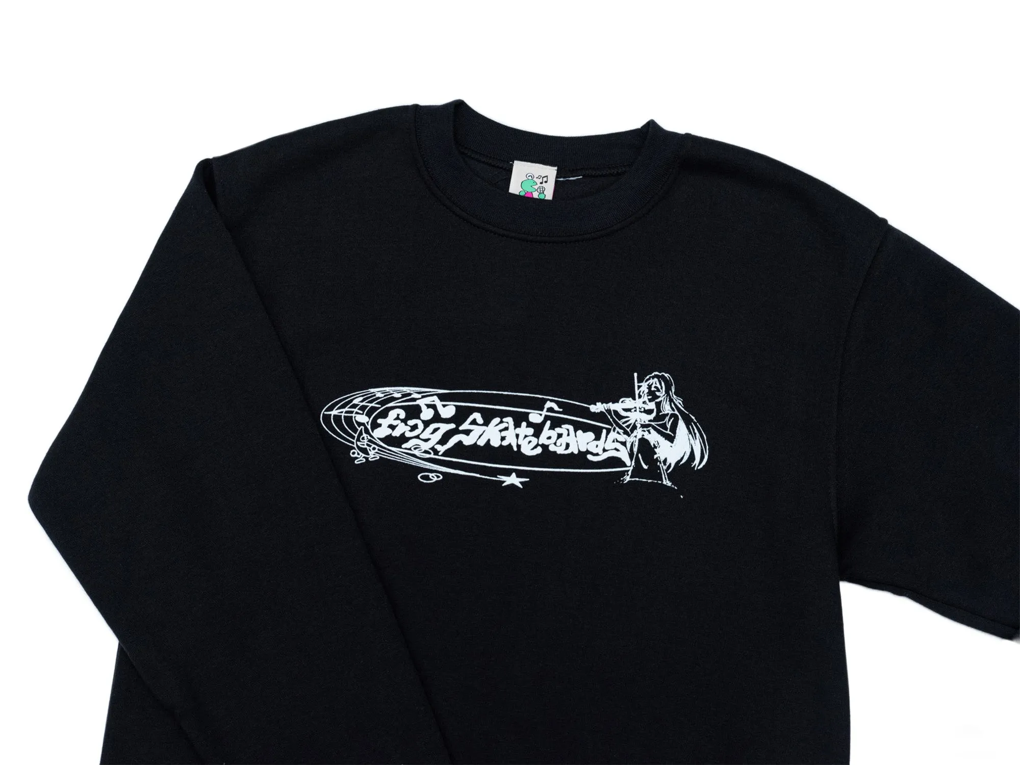 Frog Skateboards Beautiful Music Crewneck 'Black'