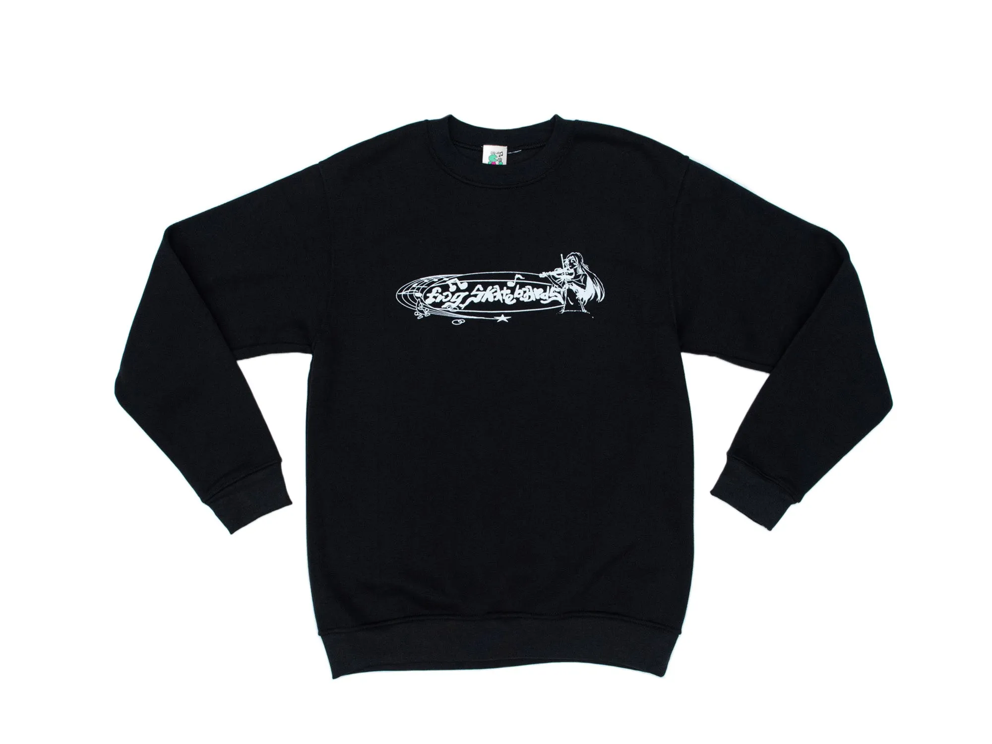 Frog Skateboards Beautiful Music Crewneck 'Black'