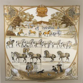 Hermes Scarf Presentation de Chevaux Vintage