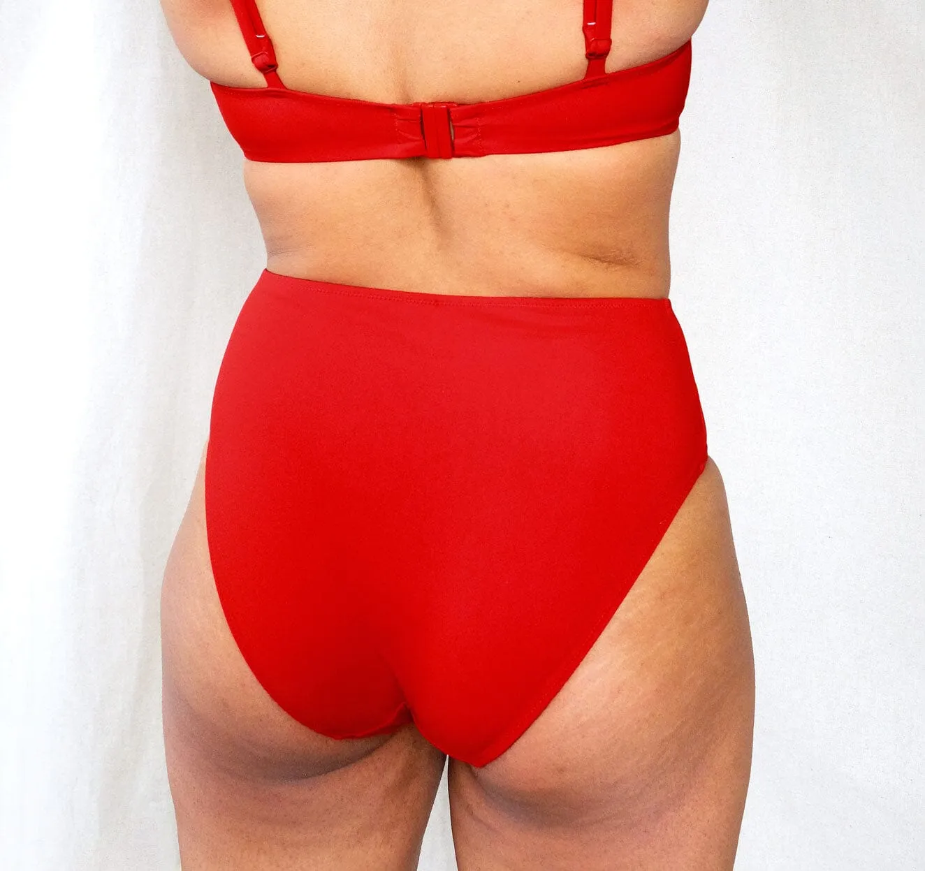 High rise bikini brief [Venetian Red]