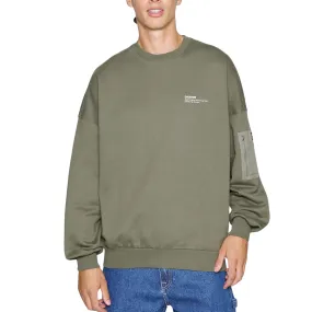 Justus Pocket Sweatshirt - Olive