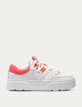 Laurel Court Lace-Up Low Trainer - White