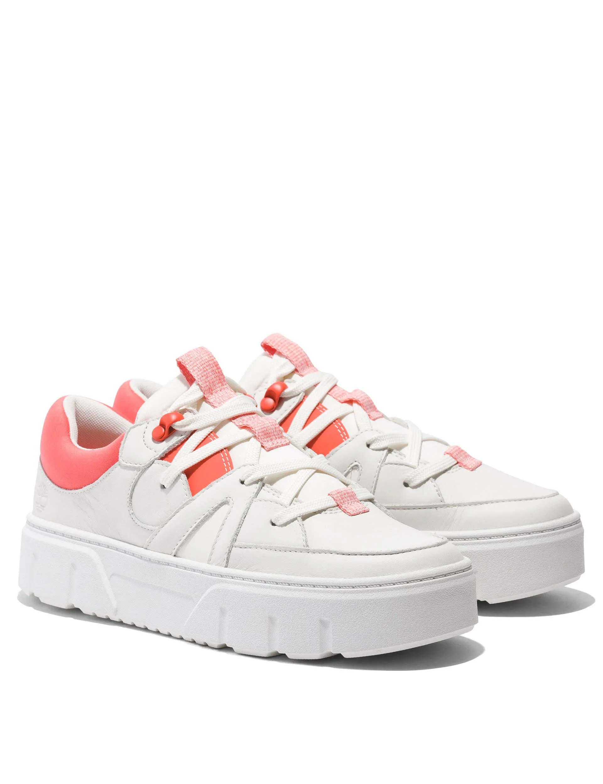 Laurel Court Lace-Up Low Trainer - White