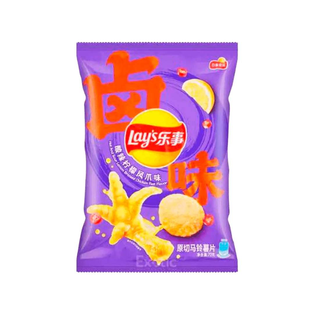 Lay's Hot and Sour Braised Lemon Chicken Feet Flavour