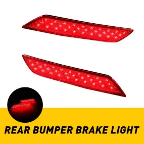 LED Rear Bumper Reflector Light Brake Tail Lights Fits 2013-2015 Honda Civic