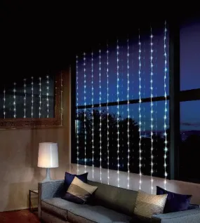 LED White Waterfall Curtain  (2x2m)