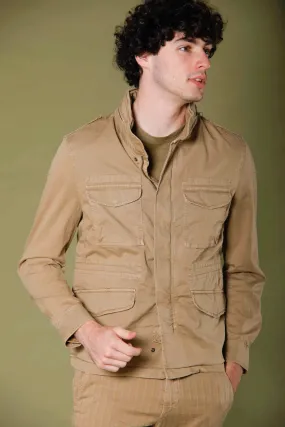 M74 Jacket field jacket uomo in twill di cotone stretch regular