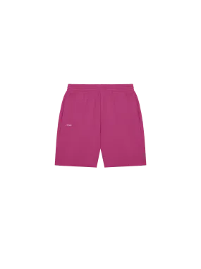 Mens 365 Midweight Mid Length shorts—berry-purple