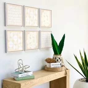 Neutral Arcs Framed Canvas Wall Art