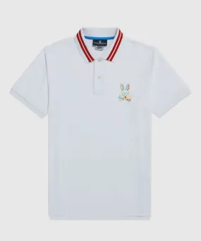 Psycho Bunny Barbon Neon Polo - White