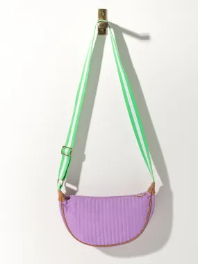 Shiraleah Ezra Quilted Nylon Sling Cross-Body, Lilac